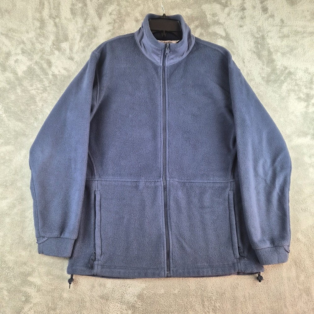 Columbia Core Interchange Fleece Jacket Womens Medium Blue Full Zip Outdoor